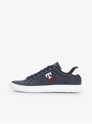 Tommy Hilfiger Dark blue Mens Leather Sneakers Tommy Jeans - Men