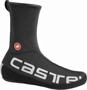 Castelli Diluvio UL Shoecover Black/Silver Reflex S/M Couvre-chaussures