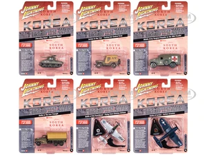 "Korea The Forgotten War" Military Set B of 6 pieces 2023 Release 1 Limited Edition to 2000 pieces Worldwide Diecast Models by Johnny Lightning