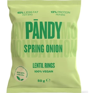 Pändy Lentil Rings šošovicové chrumky príchuť Spring Onion 50 g