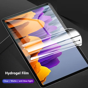 For Samsung Galaxy Tab S8 Ultra S7 Plus FE A7 S6 Lite Clear Matte Anti Blue light Hydrogel Full Cover Soft Screen Protector Film