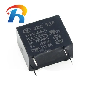Free shipping 10PCS Original Hongfa Relay JZC/HF32F-009-HS3(555) 4PIN 5A 9VDC JZC HF32F-009-HS3