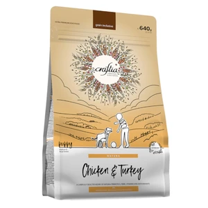 KRAFTIA Craftia Natura Puppy M/L Chicken&Turkey granule pro štěňata, Hmotnost balení: 640 g