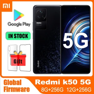 Original Xiaomi Redmi K50 5G Smartphone Dimensity 8100 Octa Core 5500mAh Battery 67W Fast Charging 48MP Triple Camera 120Hz