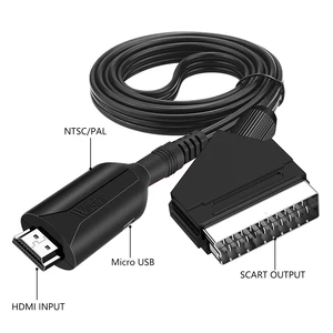 New style HDMI to SCART cable 1 meter long direct connection convenient conversion cable