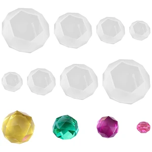 1PCS Diamond Shaped Silicone Molds Gem Necklace Pendants Epoxy Resin Mould For DIY Handmade Jewelry Making Finding Tools