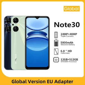 Global Version NOTE 30 Original New Cellphone Smartphone 6.8inch HD AMOLED Mobile Phones Android13 48MP 5200mAh
