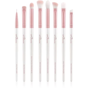 Luvia Cosmetics Prime Vegan All Eye Want sada štetcov na oči Candy (Pearl White / Rose) 8 ks