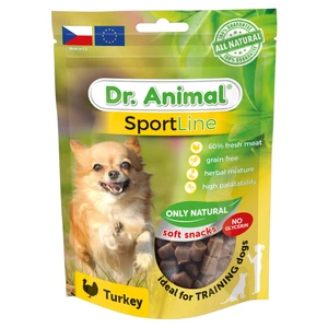 DR. ANIMAL Sportline pochoutka krocan  pro psy 100 g