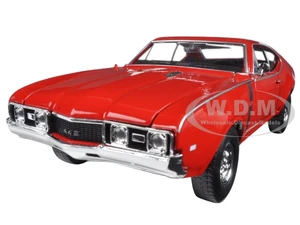 1968 Oldsmobile 442 Red 1/24 Diecast Model Car by Welly