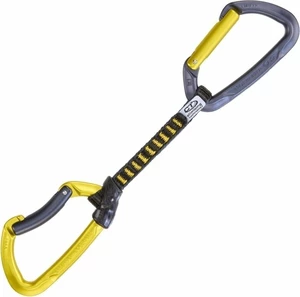 Climbing Technology Lime Set DY Dégainer rapidement Anthracite/Mustard Yellow Solid Straight/Solid Bent Gate 12.0