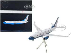 Boeing C-40B Commercial Aircraft "United States of America - Air Force" White and Blue "Gemini 200" Series 1/200 Diecast Model Airplane by GeminiJets