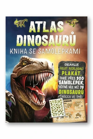 Atlas dinosaurů Kniha se samolepkami John Malam - John Malam