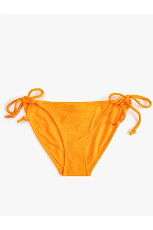 Koton Brazilian Bikini Bottoms Basic Textured Tie Down the Sides.