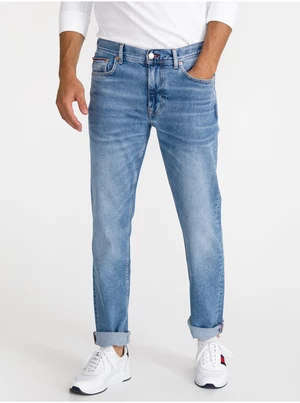 Modré pánske džínsy rovného strihu Tommy Hilfiger Denton - Muži