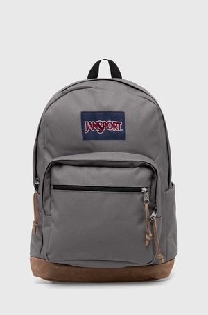 Ruksak Jansport šedá farba, veľký, jednofarebný