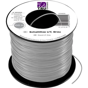TRU COMPONENTS 1567223 opletenie / lanko LiY 1 x 0.22 mm² hnedá 100 m