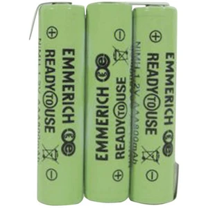 Emmerich ReadyToUse 3AAA-ZLF akupack - sada nabíjacích batérií 3x micro (AAA) spájkovacia špička v tvare Z Ni-MH 3.6 V 8