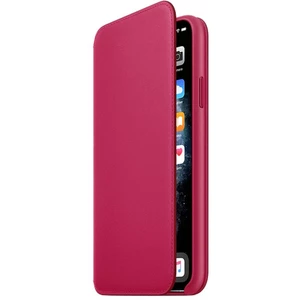 Apple iPhone 11 Pro Max Leather Folio Leder Case Apple iPhone 11 Pro Max Raspberry