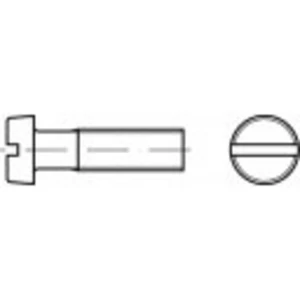 TOOLCRAFT 84T08,0X010 TO-6606555 skrutky s valcovou hlavou  M8 10 mm drážka DIN 84   titan  1 ks