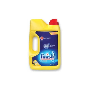 Prášek FINISH PowerPowder Citrón 2,5 kg prášok do umývačiek riadu • objem 2,5 l • citrónová vôňa