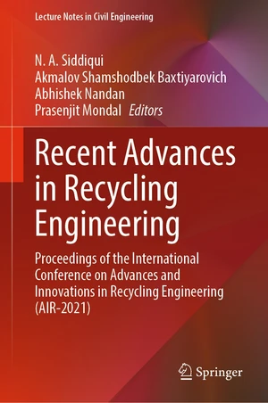 Recent Advances in Recycling Engineering