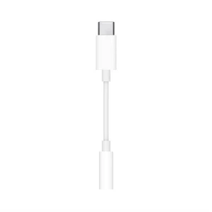 Redukcia Apple USB-C/3,5mm jack (MU7E2ZM/A) biela redukcia • USB-C na 3,5 mm jack • originálne príslušenstvo