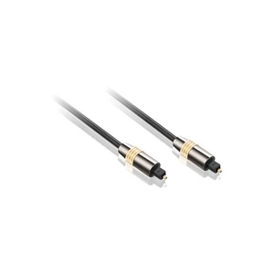 Kábel GoGEN optický, 3m (OPT 300MM01) čierny prepojovací digitálny audiokábel • optický • 2× TOS vidlica (M) • kovové konektory • pozlátené kontakty •