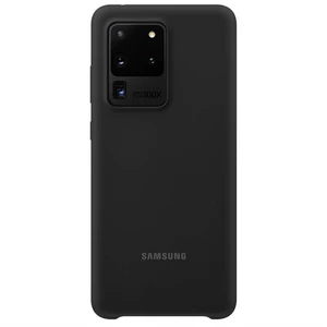 Kryt na mobil Samsung Silicon Cover na Galaxy S20 Ultra (EF-PG988TBEGEU) čierny zadný kryt na mobil • pre telefóny Samsung Galaxy S20 Ultra • materiál