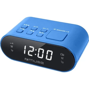 Rádiobudík MUSE M-10 modrý rádiobudík • digitálny FM tuner • stmievateľný LED displej • 2 časy budenia • opakované budenie • budenie rádiom/tónom • na