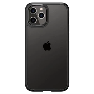 Kryt na mobil Spigen Ultra Hybrid na Apple iPhone 12/12 Pro (ACS01703) čierny/priehľadný kryt na smartfón • materiál: silikón • technológia Air Cushio