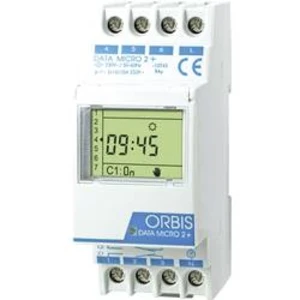 Časovač na DIN lištu ORBIS Zeitschalttechnik DATA MICRO-2 + 230 V, 250 V/AC