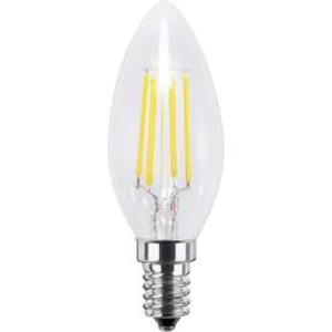 LED Segula 230 V, E14, 4 W = 33 W, 97 mm, teplá bílá, A+ (A++ - E), tvar svíčky vlákno, stmívatelná, 1 ks