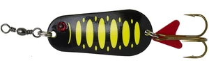 Dam třpytka effzett standard spoon uv fluo yellow black - velikost 10 hmotnost 60 g