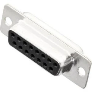 D-SUB zásuvková lišta MH Connectors MHDM15-SS, 180 °, pólů 15, pájecí kalíšek, 1 ks