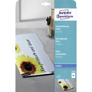 Avery-Zweckform 2500 samolepicí fólie DIN A4 inkoustová tiskárna transparentní 10 ks