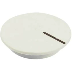 Krytka na otočný knoflík Cliff CL177803, s ukazatelem, pro sérii K12, bílá