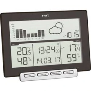 Digitální bezdrátová meteostanice TFA Dostmann Meteo Sens 35.1139.01, Max. dosah 80 m, černá