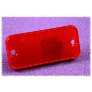 Pouzdro Hammond Electronics 1455CPLTRD-10, 8 mm, ABS, červená (transparentní), 10 ks