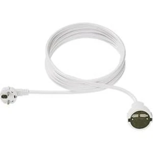 Prodlužovací kabel s ochrannou úhlovou zástrčkou Bachmann Electric, 3 m, bílá