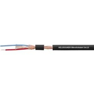 Mikrofonový kabel Helukabel 400038, 2 x 0.22 mm², černá, metrové zboží