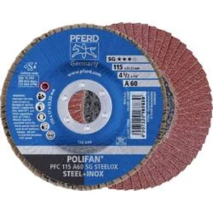 Vějířovitý brusný kotouč PFERD PFC 115 A 60 SG STEELOX 67706115, Ø 115 mm/