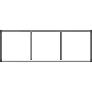 Ritto by Schneider 1553170, 15531/70, (š x v x h) 1194.5 x 431.5 x 150 mm, bílá