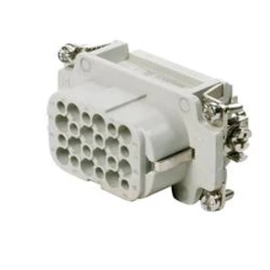 Konektorová vložka, zásuvka Weidmüller HDC HD 24 FC 1650890000, 24 + PE, krimpované připojení, 1 ks