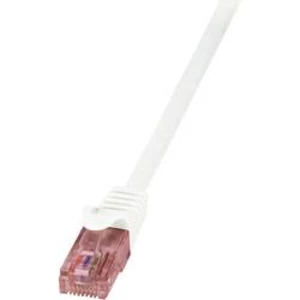 Síťový kabel RJ45 LogiLink CQ2051U, CAT 6, U/UTP, 2.00 m, bílá