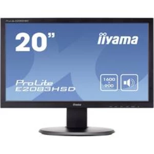LED monitor Iiyama E2083HSD, 49.5 cm (19.5 palec),1600 x 900 Pixel 5 ms, TN LED DVI, VGA, na sluchátka (jack 3,5 mm)
