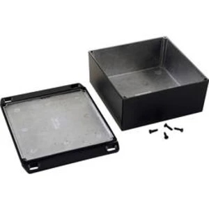 Univerzální pouzdro Hammond Electronics 1590WKKFLBK 1590WKKFLBK, 125 x 125 x 57 , hliník, černá, 1 ks