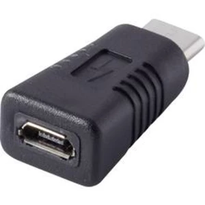 Adaptér USB 2.0 Renkforce [1x USB-C™ zástrčka - 1x micro USB 2.0 zásuvka B], černá