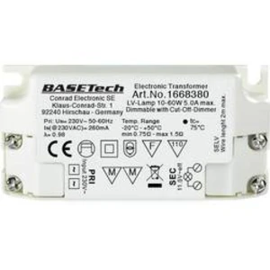 Transformátor pro halogenové osvětlení Basetech BT-1668380, 60 W, 12 V