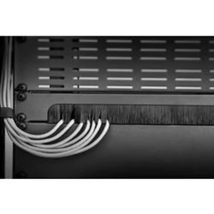 Kartáčová lišta pro datové skříně Renkforce RF-3429142, velikost racku (HE) 1 HE, 19 palec